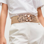 Cinturón de Lola Casademunt elástico con animal print