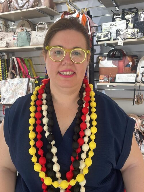 Collar de bolas forradas 110cm