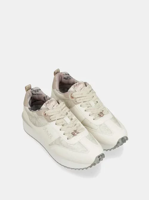 Deportivos Anekke blancos suela multicolor
