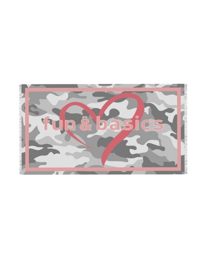 Pañuelo fun&Basics de camuflaje y corazón - Imagen 2