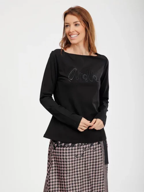 Camiseta de Anekke manga larga negra