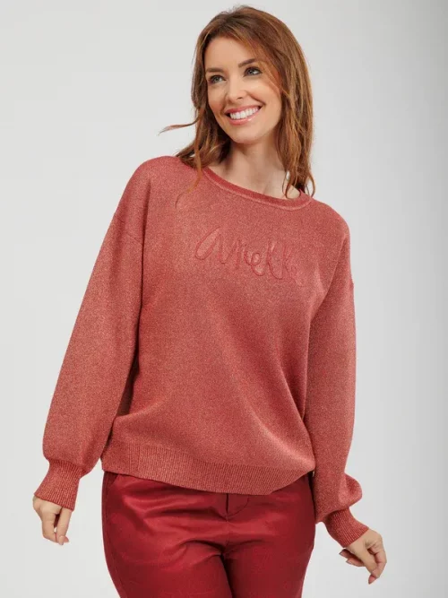 Jersey de Anekke rojo metalizado