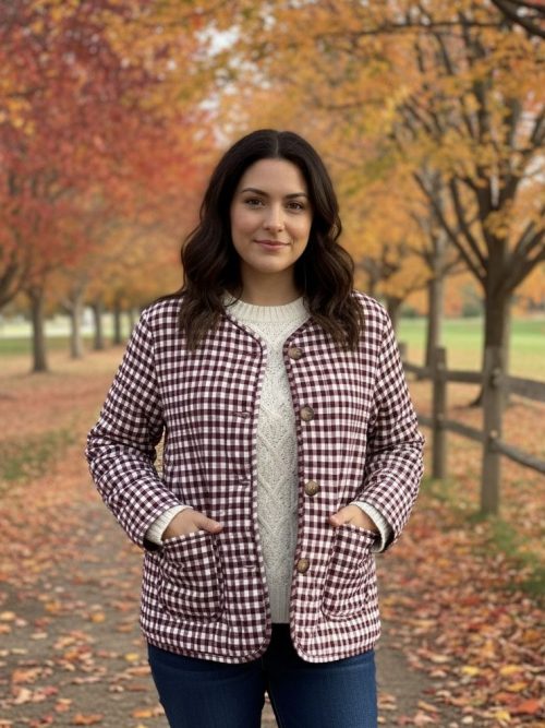 Chaqueta cuadros vichy