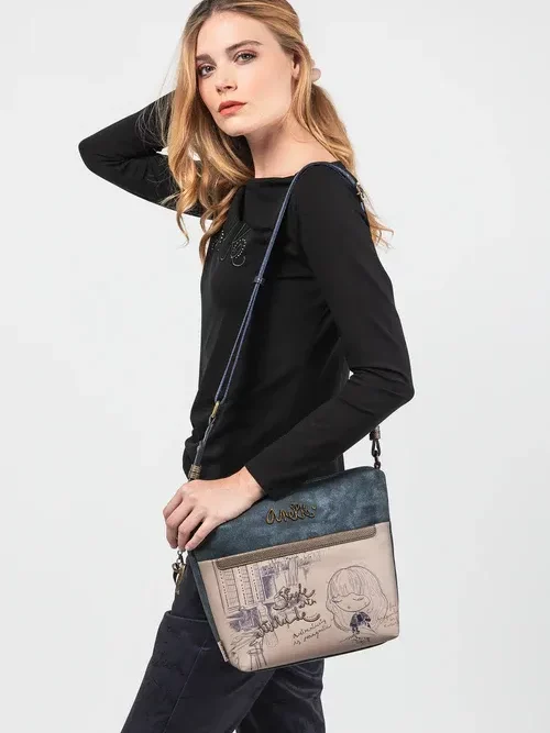 Bandolera de Anekke grande con bolsillo frontal Studio