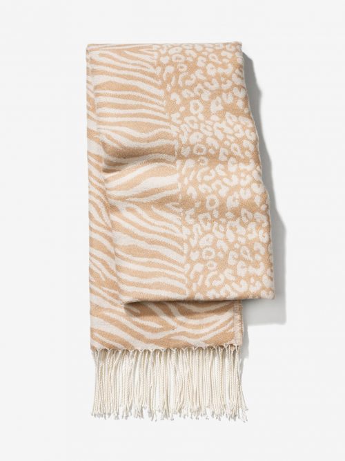 Bufanda Vilanova Beige estampada